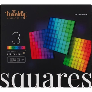 Гірлянда Twinkly Панель Smart LED Squares 3 RGB, Gen II, IP20, 16x16см, for TWQ064STW-07-BEU (TWQ064STW-03-BAD) зображення 1