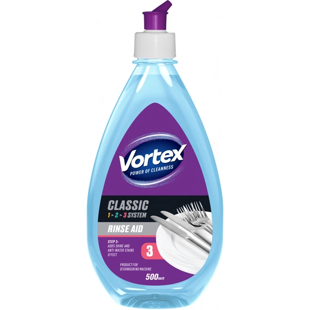 Ополіскувач для посудомийних машин Vortex Classic 500 мл (4823071630961) - зображення 1