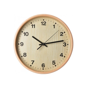 Настінний годинник Optima Promo Natural дерев'яний, світлий (O52081-42) зображення 1