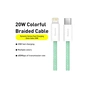 Дата кабель USB-C to Lightning 2.0m 20W green Baseus (CALD000106) - уменьшенное изображение 2