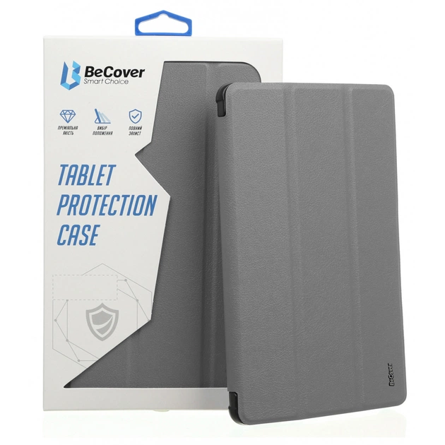 Чохол до планшета BeCover Tri Fold Soft TPU Apple iPad 10.2 2019/2020/2021 Gray (706735) - изображение 1