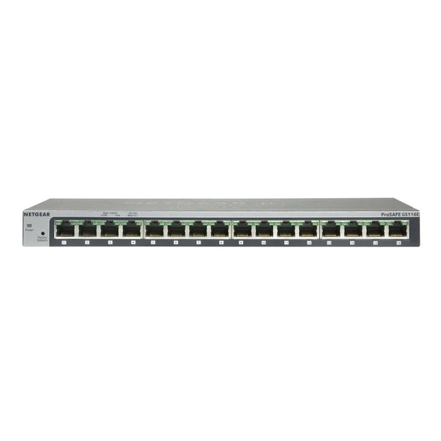 Комутатор мережевий Netgear GS116E (GS116E-200PES) - зображення 1