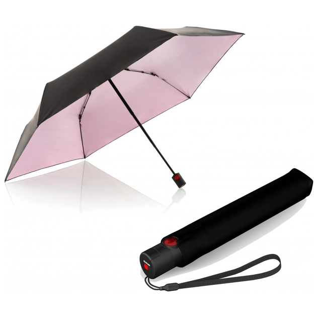 Парасоля Knirps U.200 Ultra Light Duomatic Black Rose UV Coating (Kn95 2200 1009) - зображення 1