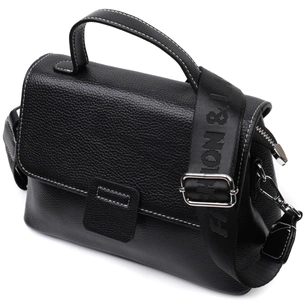 Сумка Vintage З натуральної шкіри Чорна (22291) зображення 1