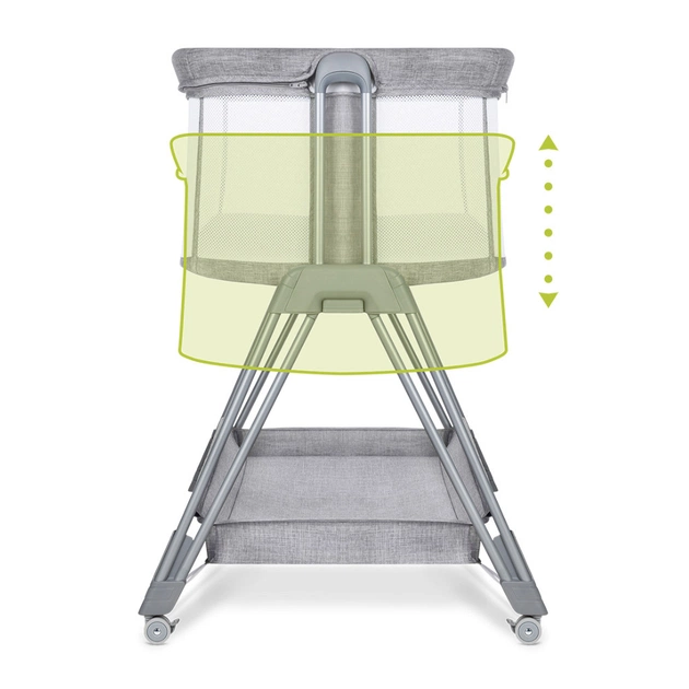 Кроватка Lionelo приставная Luna Grey Concrete (LO-LUNA GREY CONCRETE) - изображение 8