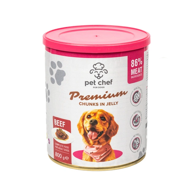 Вологий корм для собак Pet Chef З яловичиною 800 г (4820255193632) - picture 5