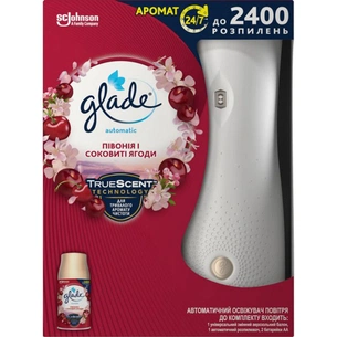 Освіжувач повітря Glade Автоматичний зі змінним балоном Півонія і соковиті ягоди 269 мл (5000204329490) зображення 1