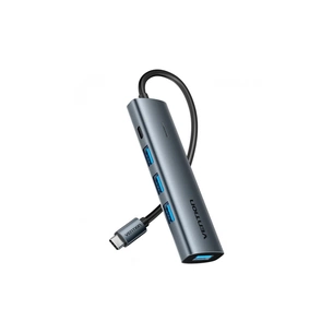 Концентратор VENTION USB-C to 4xUSB 3.0 + 1xUSB-C black (TGZHB) зображення 1
