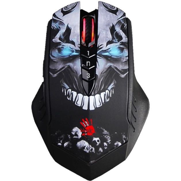 Мишка A4Tech Bloody R80 Plus Wireless Skull (4711421977326) - зображення 1