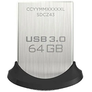 USB флеш накопичувач SanDisk 64GB Cruzer Fit Ultra USB 3.0 (SDCZ43-064G-G46) зображення 1