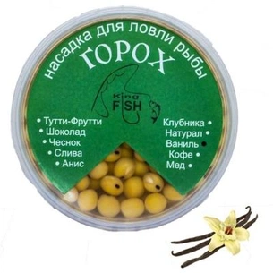 Насадка рибальська King Fish горох крашеный 150мл ваниль (KF-KКVAN) зображення 1
