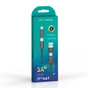 Дата кабель USB-C + USB-A to Lightning + Micro 5P + USB-C 1.0m 2.4-3A black Grand-X (PX-41B) - уменьшенное изображение 4