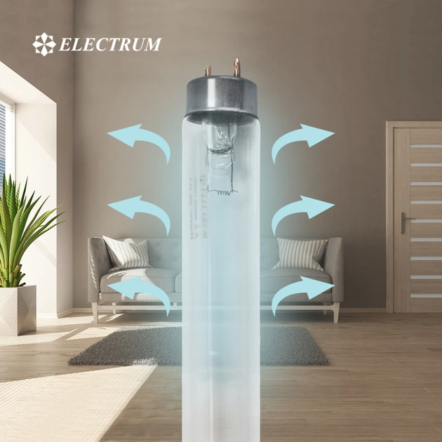 Лампочка Electrum T8 30W бактер. G13 (A-FG-0497) - picture 3