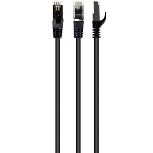 Патч-корд 20м S/FTP Cat 6A CU LSZH black Cablexpert (PP6A-LSZHCU-BK-20M) зображення 1