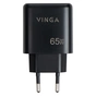 Зарядний пристрій Vinga GaN 65W PD+QC 2C1A ports Wall Charger (VCPCHCCA65B) - зменшене зображення 4