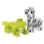 Конструктор Wader Baby Blocks Сафарі - крокодил & зебра (41501) - зменшене зображення 2