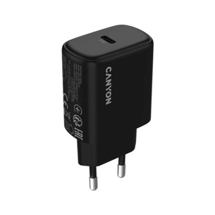 Зарядний пристрій Canyon OnCharge 250 25W 1xPD EU Black (CNE-CHA250-11) зображення 1