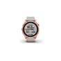 Смарт-годинник Garmin fenix 7S Sol, Rose Gold w/ Light Sand Band, GPS (010-02539-11) - зменшене зображення 4