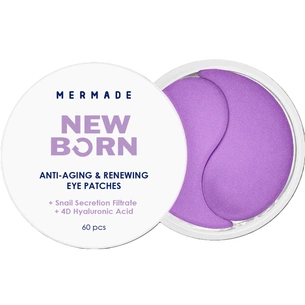 Патчі під очі Mermade Snail Secretion Filtrate & 4D Hyaluronic Acid Омолоджувальні гідрогелеві 60 шт. (4823122901286) зображення 1