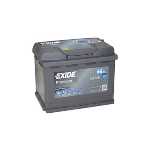 Акумулятор автомобільний EXIDE PREMIUM 64A (EA640) зображення 1