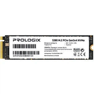 Накопичувач SSD M.2 2280 512GB Prologix (PRO512GS380) зображення 1