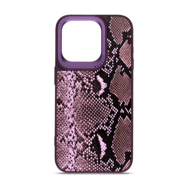 Чохол до мобільного телефона Harder Genuine Snake Apple iPhone 14 Pro Dark Purple (ARM76788) - зображення 1