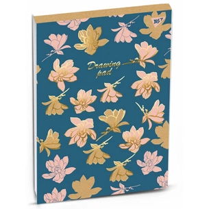 Альбом для малювання Yes А4 PASTEL FLOWERS склейка, 40 аркушів (130463) зображення 1