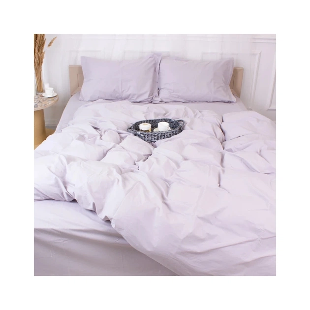 Постільна білизна MirSon Poplin Line 054 Light Gray 110x140 (2200006277354) - зображення 1