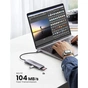 Концентратор Ugreen USB-C to 3xUSB 3.0 + HDMI + SD/TF CM195 gray (70410) - зменшене зображення 4