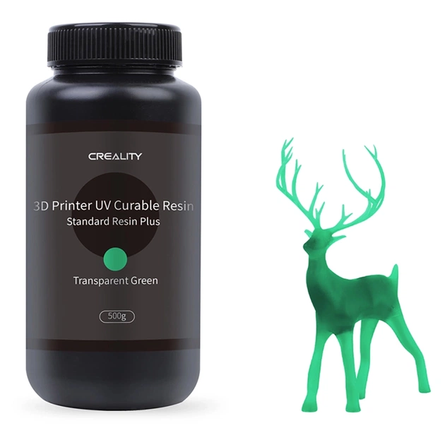 Фотополімерна смола Creality Resin, LCD Standard Plus 500г, green, transparent (3302020084) - изображение 1