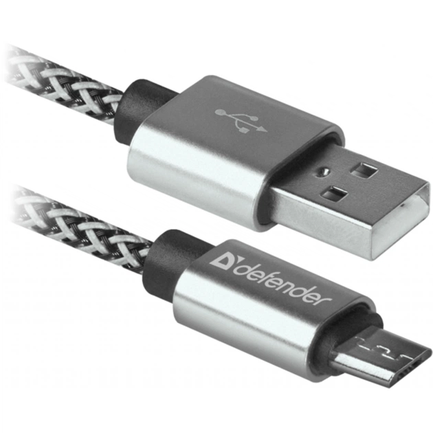 Дата кабель USB 2.0 AM to Micro 5P 1.0m USB08-03T PRO Defender (87815) - зображення 1