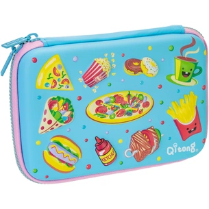 Пенал Cool For School 1 відділення з органайзером блакитний (QT-5667-Blue) зображення 1