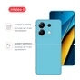 Чохол до мобільного телефона Intaleo Silicone Poco X6 Light Blue (1283126600432) - зменшене зображення 3