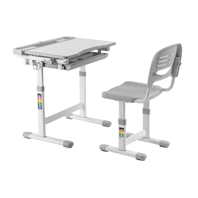 Парта зі стільцем FunDesk Cantare Grey - picture 2