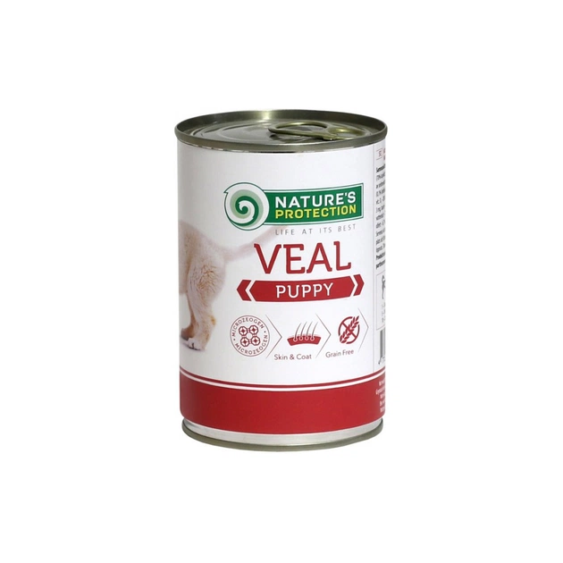 Консервы для собак Nature's Protection Puppy Veal 400 г (KIK45087) - изображение 1