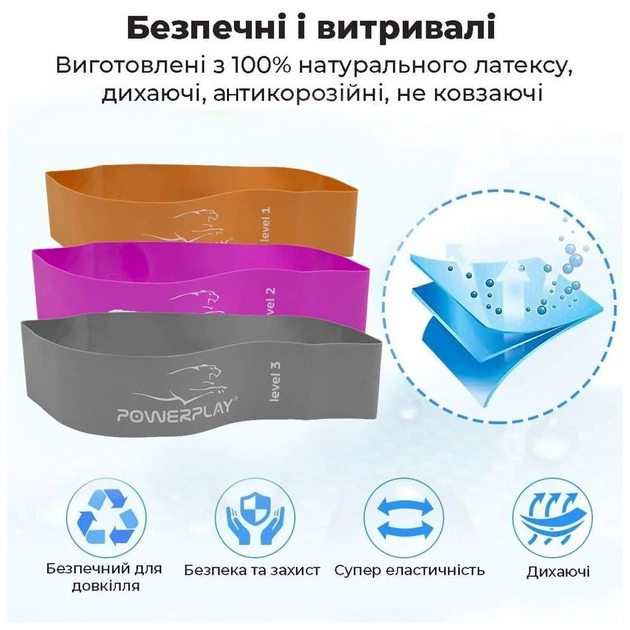 Еспандер PowerPlay 4140 Level 1 Помаранчева (PP_4140_Orange) - изображение 4