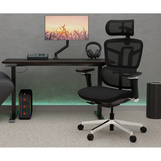 Офісне крісло Mealux S4 Air Fabric Black (HF-S4 F/B) - зображення 12