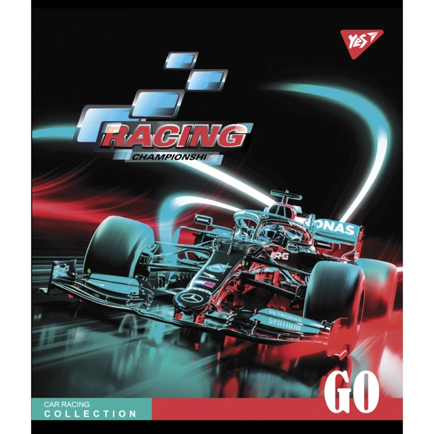 Зошит Yes А5 Racing championship 24 аркушів клітинка (766836) - зображення 1