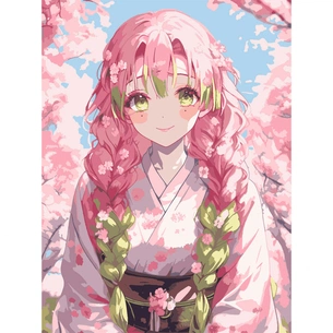 Картина по номерам Santi Demon Slayer Mitsuri Kanroji 30*40 см (955042) изображение 1