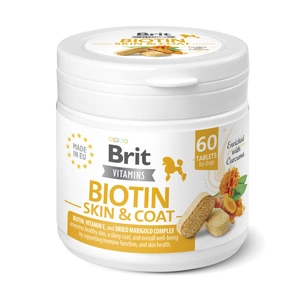 Вітаміни для собак Brit Vitamins Biotin Skin & Coat Care для шкіри та шерсті 60 таблеток (8595602571642) зображення 1