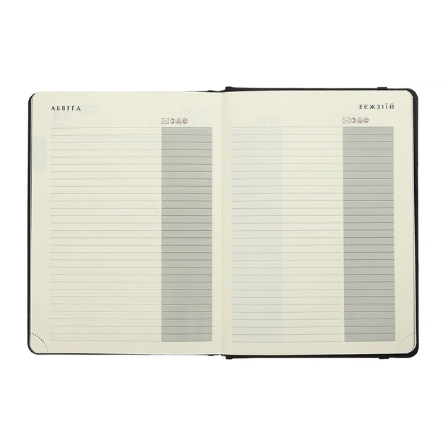 Тижневик Buromax датований 2025 VELOUR, А5 чорний (BM.2134-01) - picture 12