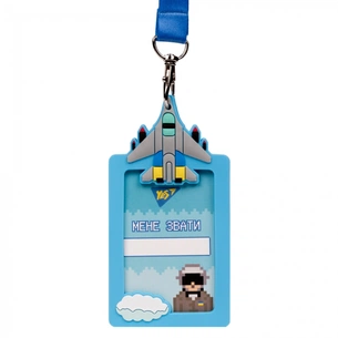 Бейдж Yes силіконовий на стрічці 8bit UA (940307) изображение 1