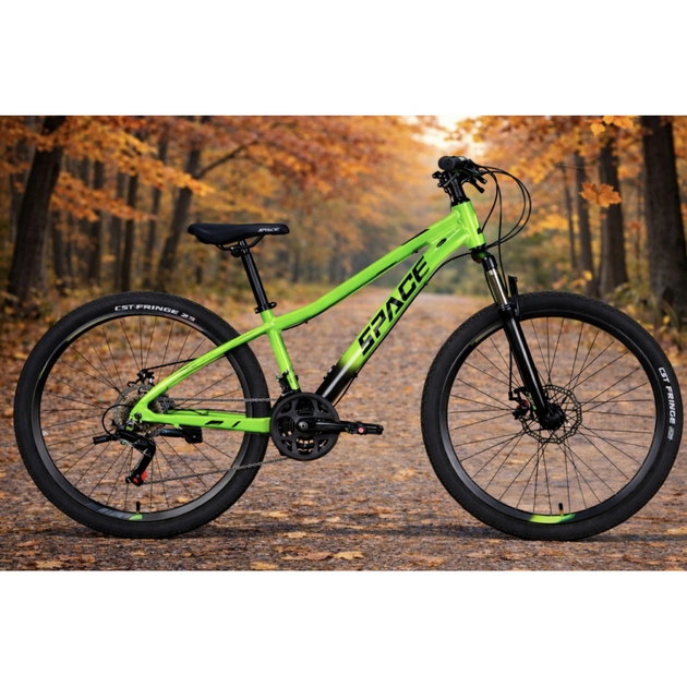 Велосипед Space 26" MERCURY DD FR рама-13" AL 2026 зелено-чорний (OPS-SP-26-082) - зображення 5