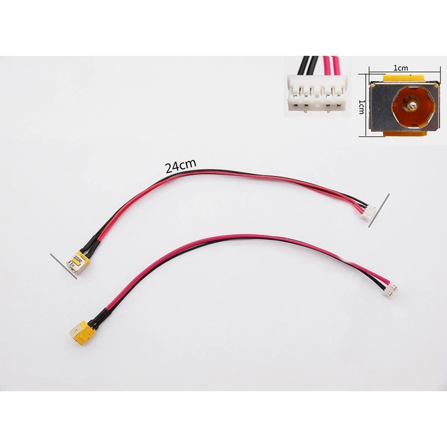 Роз'єм живлення ноутбука з кабелем для Acer PJ047Y-55 (5.5mm x 1.7mm), 5(4)-pin, 23 с Универсальный (A49045) - picture 1