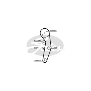 Комплект ременя ГРМ з помпой Gates KP55569XS-4 зображення 1