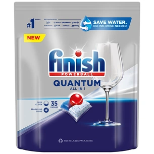 Таблетки для посудомийних машин Finish Quantum All in 1 35 шт. (5908252005215) зображення 1