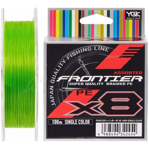 Шнур YGK Frontier X8 Assorted Single Color 100m 2.0/0.235mm 20lb/9.0k (5545.03.38) зображення 1