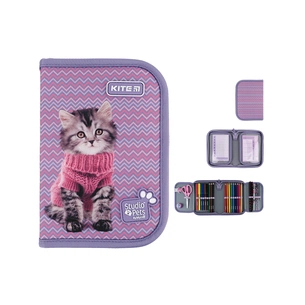 Пенал Kite З наповненням Studio Pets Фіолетовий (SP24-622H-1) зображення 1
