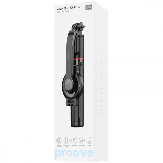 Трипод Proove Magnet Stick Plus 1045mm Black (TMSP00010001) - зображення 7