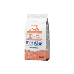 Сухий корм для собак Monge Dog All breeds Puppy&Junior зі смаком лосося та рису 2.5 кг (8009470011204) зображення 1